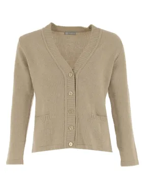 Gilet uni teneur en cachemire