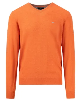 Pull col v merinos cachemire