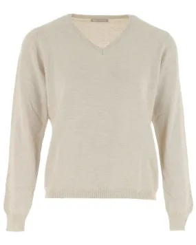Pull col v teneur en cachemire