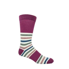 STRIPPY MRINOS CACHEMIRE bourgogne
